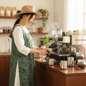 아노스 원피스 린넨 앞치마 롱 카페 예쁜 바리스타 어린이집 에이프런 마가렛 버터 이지오 앞치마 제작전문