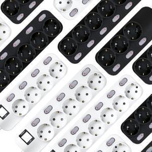 마지막 특가/ 플러스탭 3200W 국산 절전 고용량 멀티탭 메인개별 스위치 3구 4구 5구 6구 / 화이트 블랙