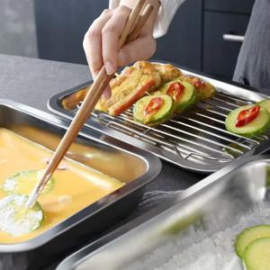 스텐 사각 트레이 밧드 트레이 렉 세트