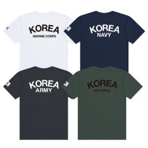 남성 여성 아미 ROKA/ROKAF/ROKMC/ROKN 코튼 쿨링 라운드반팔 티셔츠 S-7XL