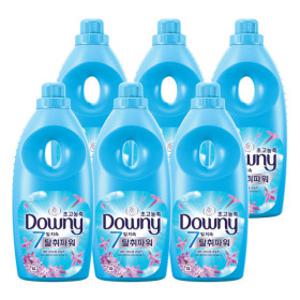 다우니 탈취파워 레몬그라스와 라일락 초고농축 섬유유연제 본품/1L 6개