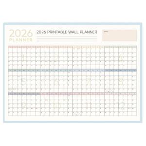 연간 대형 한장 달력 캘린더 포스터 연중행사 스케줄러 벽걸이 계획표 2026년