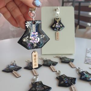 자개 복주머니 행운 키링 / 새해 선물 친구 답례품 외국인 전통 소품 열쇠고리