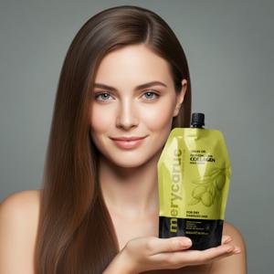 merycaruc 정품 건조 극손상모 복구 헤어팩 500ml 푸석한 머리 관리 아르간오일 미용실전용 헤어 홈케어용