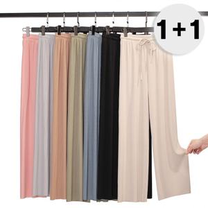 1+1 여성 쿨 무지 밴딩 팬츠 트레이닝바지 통바지 (7color)