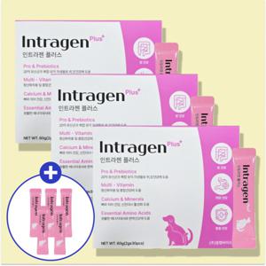 인트라젠 플러스 강아지 고양이 유산균 강아지 소화제 위장건강 종합영양제 30개입 3개 5개입 추가증정