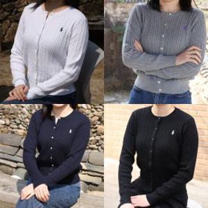 폴로 랄프로렌 걸즈 꽈베기 니트 가디건 걸즈 화이트네이비 블랙 그레이 2개이상 구매시 추가할인