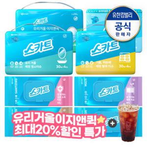 스카트 유리거울 세정티슈 외 청소용품 모음전 /10%+10% 이지앤퀵 초특가 +메가커피(4/10 모바일발송)