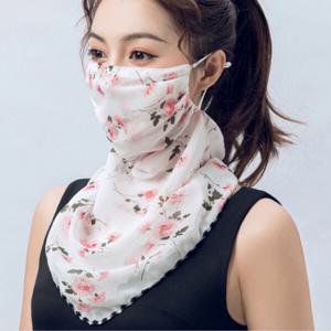 꽃무늬 여름 얇은마스크 넥워머 자전거 등산 골프 자외선차단 쿨마스크 1+1 이벤트