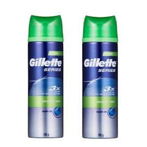 질레트 시리즈 젤 센서티브 195g 2개.  글로벌 No1 브랜드 질레트 쉐이빙젤