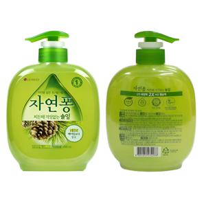 자연퐁 솔잎 490ml 펌프형 2P 2개 1세트