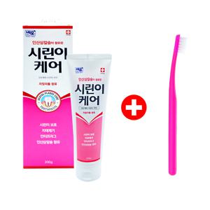 네오 자일리톨 함유 시린이케어 200g 시린이치약 1개 + 고급 칫솔(랜덤) 1개