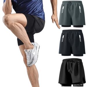 투인원 레깅스 일체형 반바지 쇼츠 남자 헬스 런닝 피트니스 타이즈 운동복 물놀이 수영복 바지 MY312