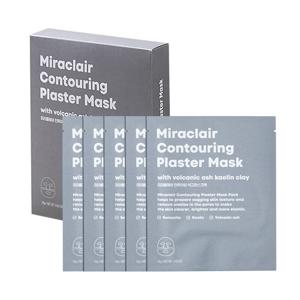 미라클레어 쫀쫀한 피지 모공관리 컨투어링 석고 마스크팩 5매입 1+1