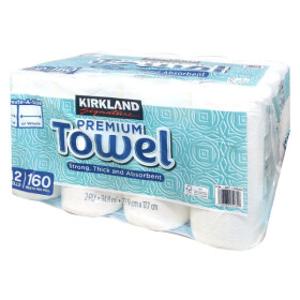 커클랜드 시그니처 프리미엄 2겹 종이 타올 160매 x 12롤 코스트코 키친타월