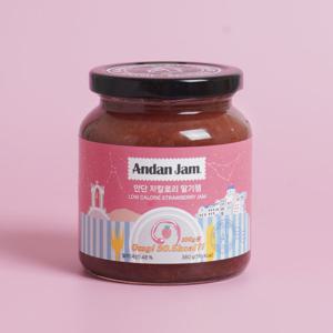 안단 저칼로리 딸기잼 380g 국내산 설향 딸기 100%