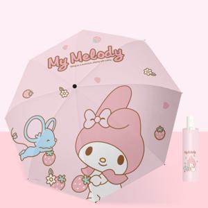 산리오 정품 캐릭터 3단 자동우산 어린이 휴대용 양산 우산 양우산 시나모롤 쿠로미 마이멜로디 포차코