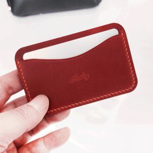 이니셜 가죽 슬림 카드지갑 학생 군인 입대선물 무료 불박각인+선물포장