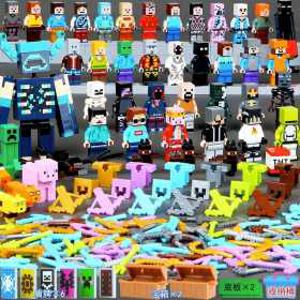 마인크래프트 피규어 인형 장난감 레고 조립 블록 세트