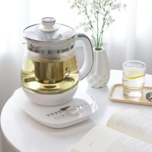 대웅모닝컴 무선 티포트 1.7L 유리 전기포트 차탕기 커피 보온 포트 304스텐 차망 티메이커 24시간 보온