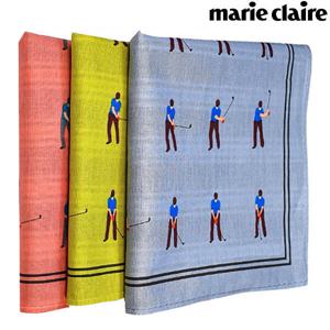 마리끌레르 면 손수건 1매 남성 남자 여성 손수건