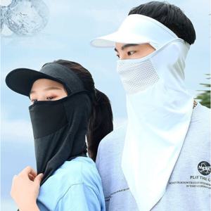 아이스 쿨링 에어 메쉬 스포츠 마스크 자외선 햇빛 차단 풀커버 골프 등산 모자 (2장이상추가할인)