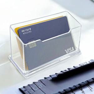 투명 명함 꽂이 1단/아크릴/거치대/케이스/쿠폰/보관함/명함집/다용도/홀더/받침대/카페/명함함/메모