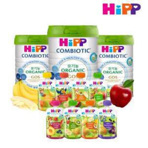 HiPP힙 유기농 과일 퓨레 히피스 파우치/ 힙분유 1/2/3단계