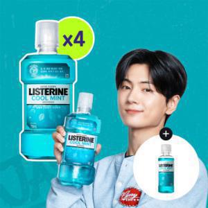 리스테린 쿨민트 750mL 4개 + 리스테린 쿨민트 100ml 1개 증정