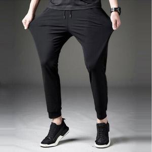 (1+1) 심플 시원한 아이스 에어 쿨링 소프트 여름 서빙고 바지 베이직 가벼운 스판 슬림 일자 조거 팬츠