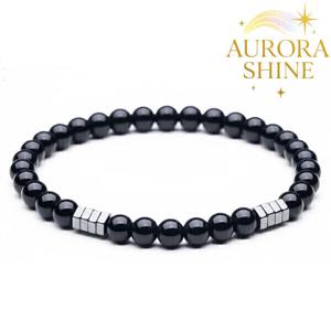 오로라샤인 흑요석 행운 팔찌 액막이 소원성취 합격기원 재물운 삼재 만사형통