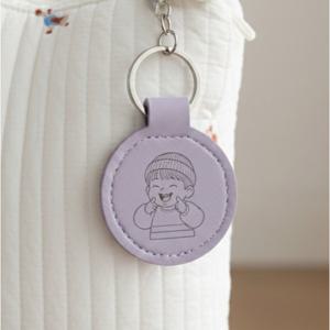 다니샵 가죽 각인 키링 어린이집 유치원 가방 낮잠이불 네임택 이름표 선물 강아지인식표