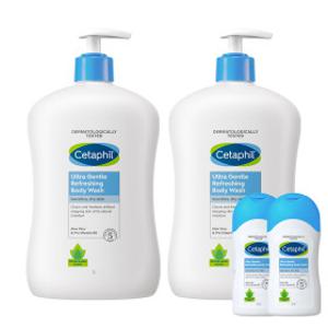 세타필 젠틀 바디워시 리프레싱 1000ml 2개 +  세타필 미니 바디워시 50ml 2개 증정
