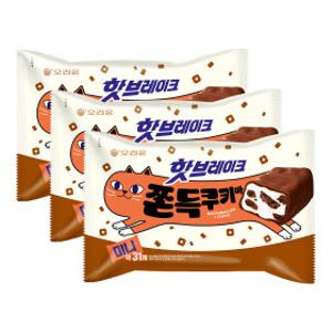 오리온 핫브레이크 쫀득쿠키바 미니 352g x 3개
