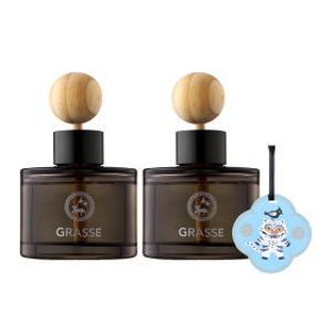(1+1)그라스 디퓨저 105ML 차량용 방향제 5종 택1 +사은품(호랑이 종이 샤쉐)증정