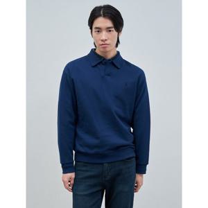 [빈폴멘] 캐시미어혼방 버튼 칼라넥 스웨트 셔츠  네이비 (BC4X41C31R)