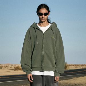 플루크 슬램로고 피그먼트 워싱 후드 집업 티셔츠 FZT716-Z / 3color