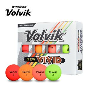 볼빅정품 NEW VIVID 뉴 비비드 무광 3피스 컬러볼 12알 1더즌