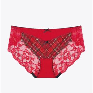 [예스][홀리데이] 타탄체크 레드 레이스 팬티YSWPZB05