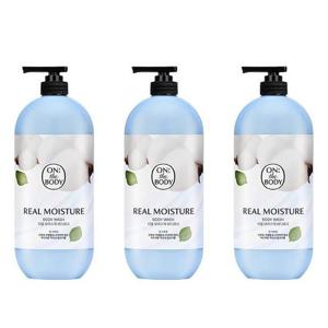 온더바디 리얼모이스처 바디워시 웜코튼 900g 3개
