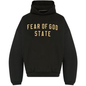 25SS 에센셜 로고 기모 후드티 192BT246250F BLACK