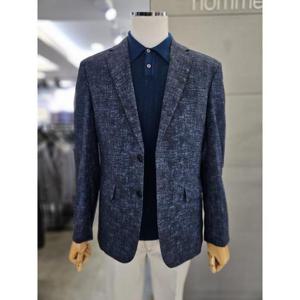 바쏘옴므 세이브존03 바쏘옴므 25 봄 여름 블루 스트레치 스판 캐주얼 콤비자켓 WSAGZ2JS58A