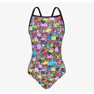 [아레나] 여성 트라움 선수 테크백 원피스 수영복 A5BL1CO06BLK