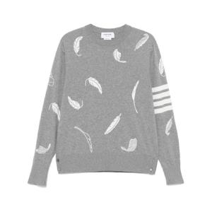 톰브라운 페더 인타르시아 코튼 스웨터 MKA556AY3039