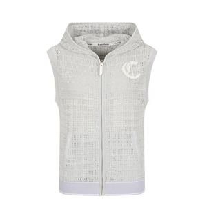 [까스텔바작]여성 블랙라인 메탈릭원사 니트 후드 베스트 BGEMSV