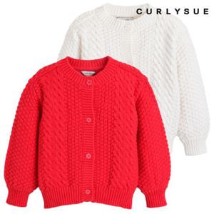 [컬리수]아동 니트 케이블 가디건 C224GDG02P