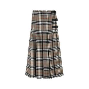 버버리 롱 스커트 8110428 C3142 CHECKED