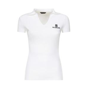 발렌시아가 폴로 티셔츠 835501 T52319040 White
