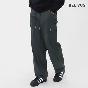 빌리버스 남성 카고 팬츠 와이드 밴딩 면바지 BXRP006
