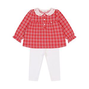 [아가방]웬디체크블라우스상하(RED) 01S523054